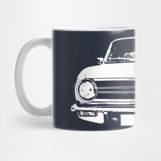 Austin Maxi 1970s British classic car monoblock white Mug